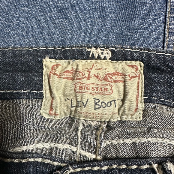 Big Star Women's Boot Cut Jeans - Dark Blue - Picture 4 of 5